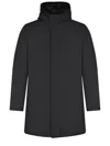 Herno Parka Made Of Polyester In Black
