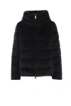 Herno Faux Fur Cape In Black