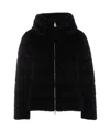 Herno Faux Fur Cape In Black