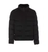 Herno Faux-fur Trim Bomber Jacket In Black