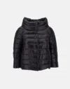 Herno Long-sleeved Down Jacket In Black