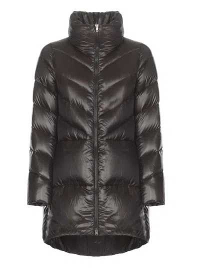 Herno Quilted Down Jacket In Black