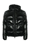 Herno Hooded Shiny Down Jacket In Black