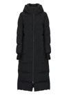 Herno Zipped Hooded Coat In Black