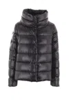 Herno Funnel-neck Padded Jacket In Black