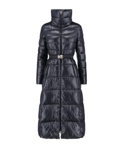 Herno Coats Black In Blue