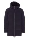 Herno New Impact Medium Weight Hooded Down Jacket In Black