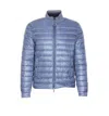 Herno Light Down Crewneck Jacket In Blue