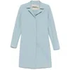 Herno Single-breasted Coat In Blue