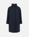 Herno Coat Insert Down Jacket In Blue