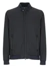 Herno `ecoage` Bomber Jacket In Blue