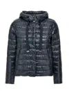 Herno Lightweight Quilted Down Jacket In Blue