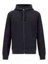 Herno Resort Jacket In Knit Effect Interlock And Travel Nylon Ponente In Blue