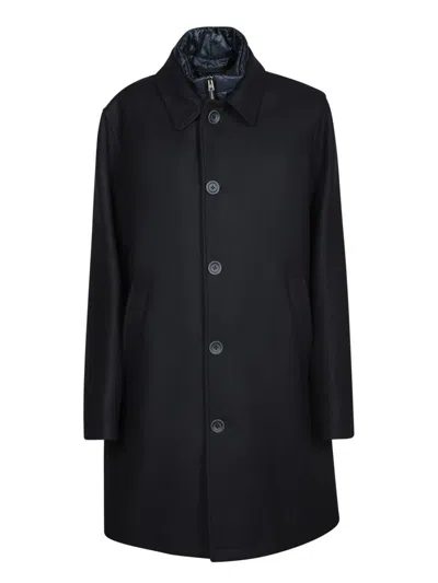 Herno Blue Wool Coat