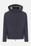 Herno Gore-tex Zipper Windbreaker In Blue