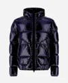 Herno Down Jacket With Logo In Blue