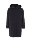 Herno Long-sleeved Down Jacket In Black