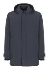 Herno Waterproof 2-layer Laminar Fabric In Blue
