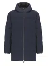 Herno Quilted Down Jacket In Blue