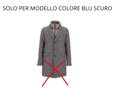 Herno Coats Blue In Gray