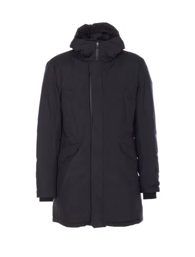 Herno Men Parka Down Jacket In Black
