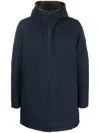 Herno Parka With Hood In Blue