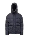 Herno Quilted Polar-tech Down Jacket In Blue