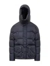 Herno Quilted Polar-tech Down Jacket In Blue