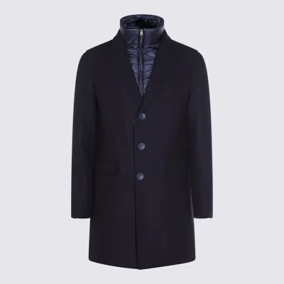 Herno Coats Blue And Green