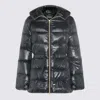 Herno Hooded Long Sleeve Quilted Down Jacket In Green