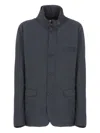 Herno Padded Jacket With High Neck And Pockets In Multi