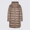 Herno Women Matilde Midi Down Jacket In Brown