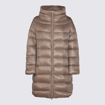 Herno Zip Down Jacket In Neutral