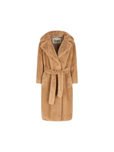 Herno Coats In Brown
