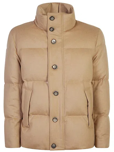 Herno Cappotto Pelo Di Cammello In Beige