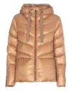 Herno Quilted Down Jacket In Brown