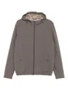 Herno Jackets Cropped Elasticated Hem In Gray