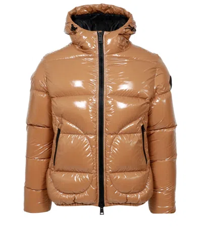 Herno Coats Camel In Brown