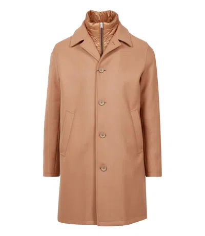 Herno Coats Camel In Brown