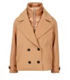Herno Coats Camel In Gold