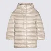 Herno Aminta Short Down Jacket In Neutral