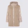 Herno Hooded Quilted Down Jacket And Pockets In Multi