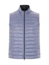 Herno Light Blue Nylon Reversible Jacket In Clear Blue