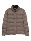 Herno Insulated Jackets With High Neck And Pockets In Neutral