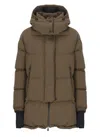 Herno Quilted Down Jacket With Hood And Vents In Green