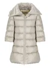 Herno Ivory Ultralight Nylon Quilted Down Jacket In Grey
