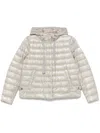 Herno Quilted Jacket With Hood And Pockets In Grey