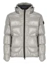 Herno Patent Hooded Puffer Jacket In Grey