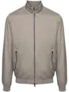 Herno Men Ecoage Band-collar Bomber Jacket In Grey