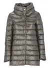 Herno Grey 200 G Ultralight Nylon Amilia Coat In Gray